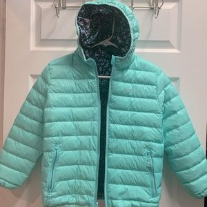Girls reversible Eddie Bauer puffer jacket
